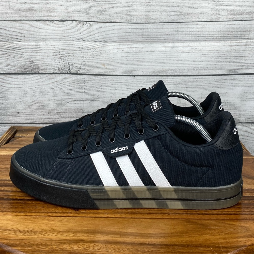 adidas Black and White Low-Top Athletic Sneakers